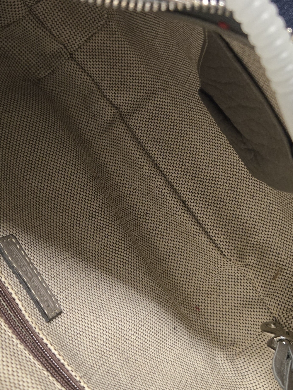 Dooney & Bourke Taupe Pebbled Leather Shoulder Bag - Picture 7 of 11